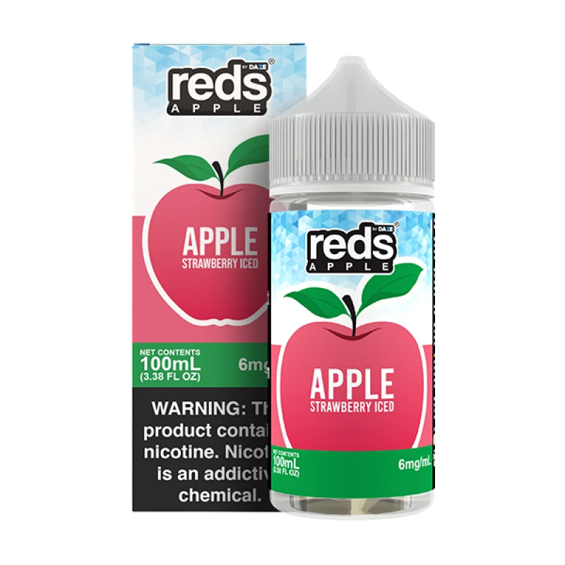 7DAZE REDS APPLE JUICE - STRAWBERRY ICED - 100ML