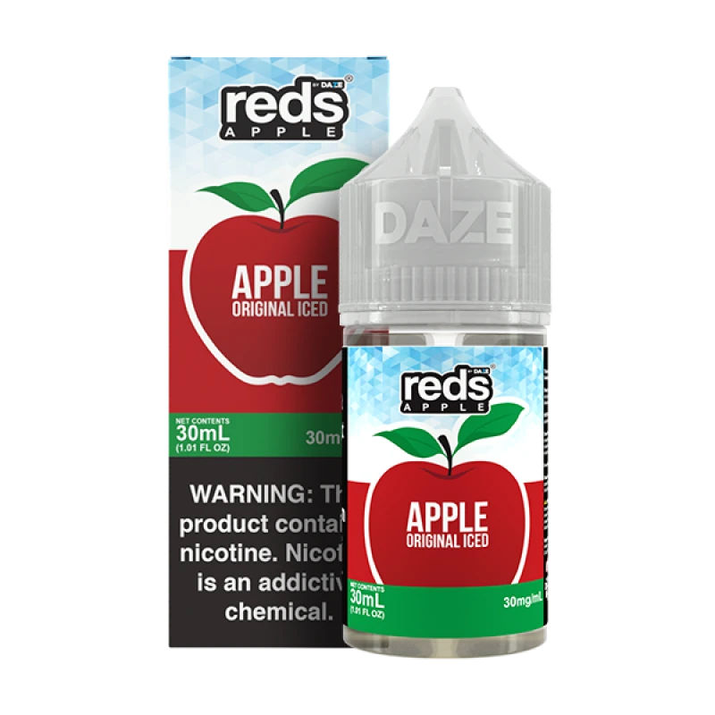 REDS 7DAZE SALT SERIES - 7DAZE APPLE ORIGINAL ICED - 30ML