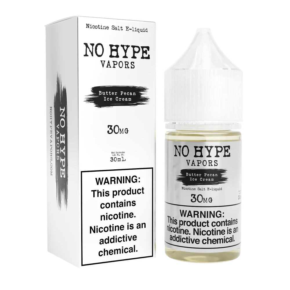 NO HYPE VAPORS SALT - BUTTER PECAN ICE CREAM - 30ML